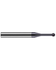 ‎0.118″ Dia. × 0.101″ LOC × 1/8″ Shank Size × 1-1/2″ OAL, Flute, Carbide, TiAlN, Ballnose Endmill