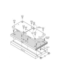 Fixture Kit - 48″ × 20″ × 1.125″ (Steel Subplate); 14″ × 14″ × 0.75″ (Aluminum Fixture Plate)