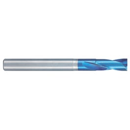 13.7 mm Dia. × 12 mm Shank Dia. × 100 mm OAL, 180 Degrees, 2 Flutes, Aqua Revo D, Solid Carbide Drills