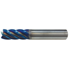 ‎L9705 - 3/8″ Dia. × 1-1/4″ LOC × 3/8″ Shank Dia. × 3″ OAL, 5 Flutes, Carbide, AlTiN Coating, Square End Mill