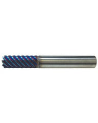 ‎L9712 - 4 mm Dia. × 11 mm LOC × 4 mm Shank Dia. × 50 mm OAL, 6 Flutes, Carbide, AlTiN Coating, Square End Mill