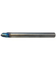 ‎L9716 - 10 mm Dia. × 10 mm LOC × 10 mm Shank Dia. × 100 mm OAL, 2 Flutes, Carbide, AlTiN Coating, Ball Nose End Mill