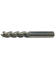 ‎L9717 - 3/8″ Dia. × 1″ LOC × 3/8″ Shank Dia. × 3″ OAL, 3 Flutes, Carbide, Bright Coating, Square End Mill