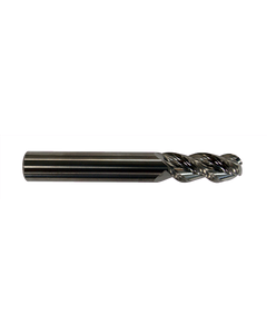 ‎L9722 - 10 mm Dia. × 22 mm LOC × 10 mm Shank Dia. × 70 mm OAL, 3 Flutes, Carbide, Bright Coating, Ball Nose End Mill