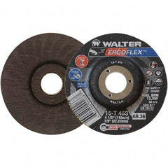 WALTER Surface Technologies - Depressed-Center Wheels Wheel Diameter (Inch): 4-1/2 Wheel Thickness (Inch): 3/64 - Caliber Tooling