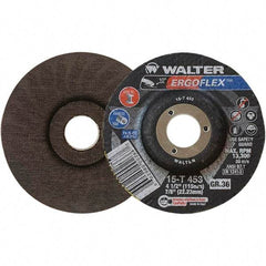 WALTER Surface Technologies - Depressed-Center Wheels Wheel Diameter (Inch): 5 Wheel Thickness (Inch): 3/64 - Caliber Tooling