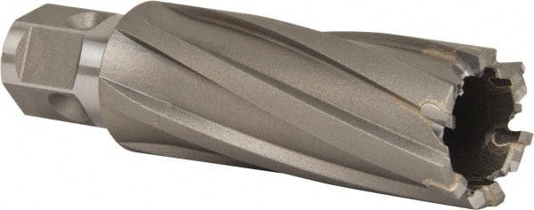 Nitto Kohki - 1" Diam x 2" Deep Carbide-Tipped Annular Cutter - Caliber Tooling