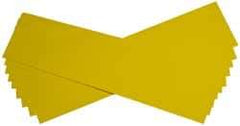 Made in USA - 10 Piece, 5" Wide x 20" Long Plastic Shim Stock Sheet - Yellow, ±10% Tolerance - Caliber Tooling