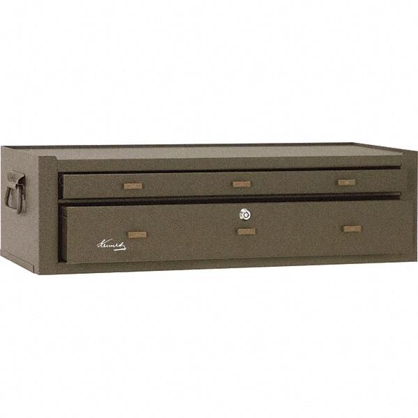 Kennedy - 2 Drawer Brown Drawer Chest Base - 28-1/8" Wide x 7-7/8" High x 9-5/8" Deep, Use with Chests 526, 52611 - Caliber Tooling