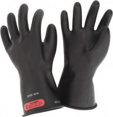 Salisbury by Honeywell - Class 0, Size XL (10), 11" Long, Rubber Lineman's Glove - 1,000 AC Max Use Voltage, 5,000 AC Test Voltage, Black, ASTM D120, IEC EN60903 - Caliber Tooling