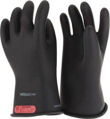 Salisbury by Honeywell - Class 0, Size 2XL (11), 11" Long, Rubber Lineman's Glove - 1,000 AC Max Use Voltage, 5,000 AC Test Voltage, Black, ASTM D120, IEC EN60903 - Caliber Tooling