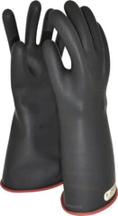 Salisbury by Honeywell - Class 1, Size L (9), 14" Long, Rubber Lineman's Glove - 7,500 AC Max Use Voltage, 10,000 AC Test Voltage, Black/Red, ASTM D120, IEC EN60903 - Caliber Tooling