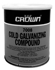 Crown - 32 oz Zinc Cold Galvanizing Compound - Comes in Bottle, Food Grade - Caliber Tooling