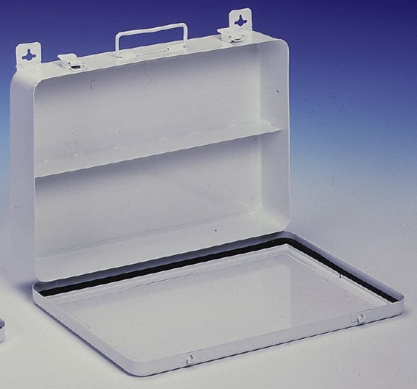 Durham - Empty First Aid Cabinets & Cases; Height (Inch): 9-1/8 ; Width (Inch): 13-11/16 ; Depth (Inch): 2-3/8 ; Number of Shelves: 1 ; Door Type: Horizontal ; Shelf Type: Fixed - Exact Industrial Supply