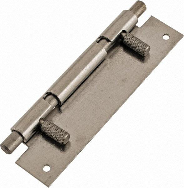 Made in USA - 4" Long x 1" Wide x 0.05" Thick, Keeper Hinge - Stainless Steel - Caliber Tooling