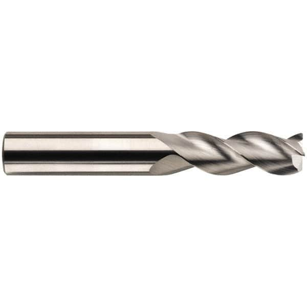 SGS - 3/4", 3 Flute, Single End, Solid Carbide, 0.12" Corner Radius End Mill - 6" OAL, 38° Helix, Right Hand Flute, 1" LOC, Right Hand Cut, 2-3/8" Extended Reach - Caliber Tooling