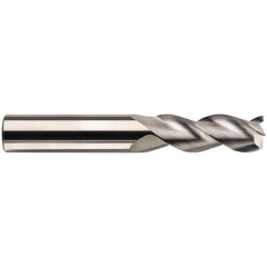 SGS - 1/2", 3 Flute, Single End, Solid Carbide, 0.03" Corner Radius End Mill - 4" OAL, 38° Helix, Right Hand Flute, 5/8" LOC, Right Hand Cut, 1-3/8" Extended Reach - Caliber Tooling