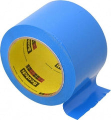 3M - Blue Solid Color Vinyl Tape - 3" Wide x 108' Long x 5.2 mil Thick, General Traffic - Caliber Tooling