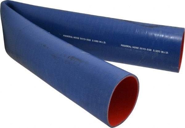 Federal Hose - 3-1/2" ID x 3.82" OD x 3' OAL, Coolant Hose - -65 to 350°F, Blue - Caliber Tooling