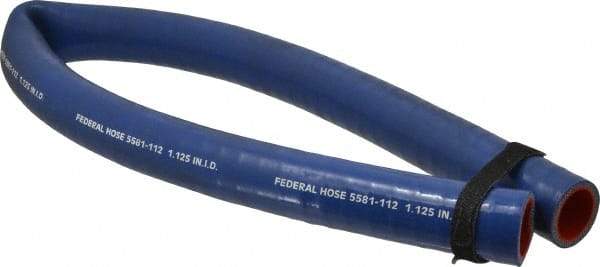 Federal Hose - 1-1/8" ID x 1.52" OD x 3' OAL, Coolant Hose - -65 to 350°F, Blue - Caliber Tooling