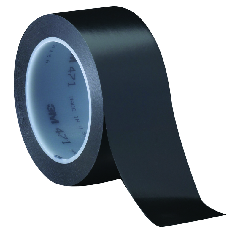 List 471 4" x 36 yds Vinyl Tape - Black - Caliber Tooling