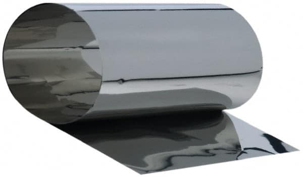 Made in USA - 50 Inch Long x 12 Inch Wide x 0.025 Inch Thick, Roll Shim Stock - Stainless Steel - Caliber Tooling