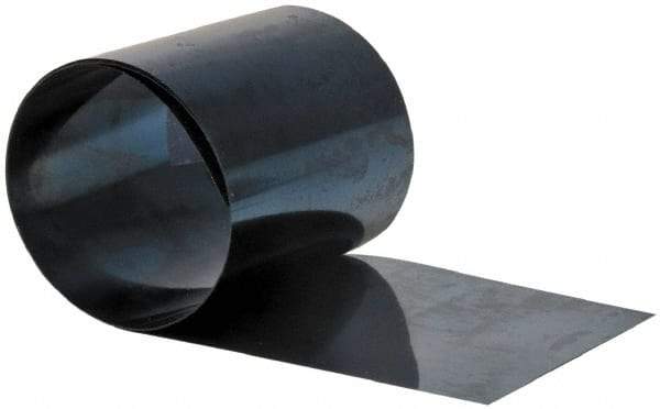 Made in USA - 2.50 m Long x 150 mm Wide x 0.15 mm Thick, Roll Shim Stock - Steel - Caliber Tooling