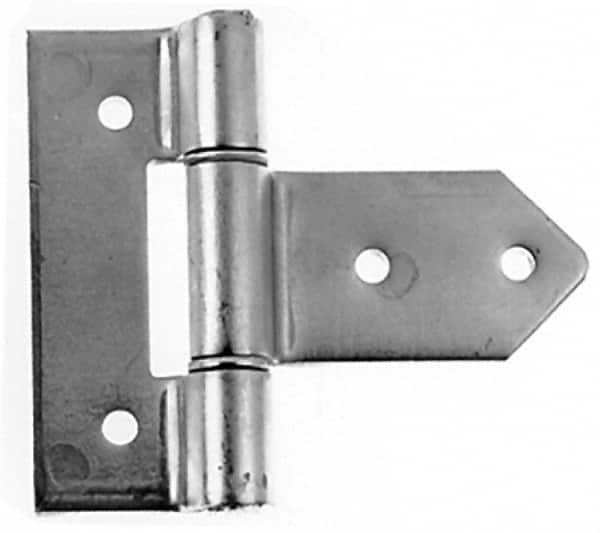 Made in USA - 3-3/4" Long x 2" Wide, Hinge - Zinc, Zinc Plated Finish - Caliber Tooling