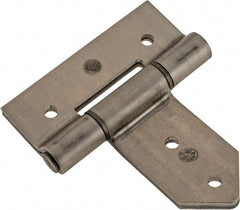 Made in USA - 3-3/4" Long x 2" Wide, Hinge - Aluminum, Brushed Finish - Caliber Tooling