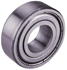 Value Collection - 3/4" Bore Diam, 2" OD, Double Shield Semi Ground Extra Light Radial Ball Bearing - 9/16" Wide, 1 Row, Round Bore, 1,565 Lb Static Capacity, 2,914 Lb Dynamic Capacity - Caliber Tooling