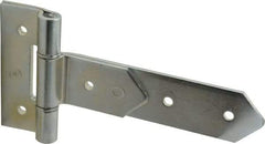 Made in USA - 8" Long x 2" Wide, Hinge - Zinc, Zinc Plated Finish - Caliber Tooling