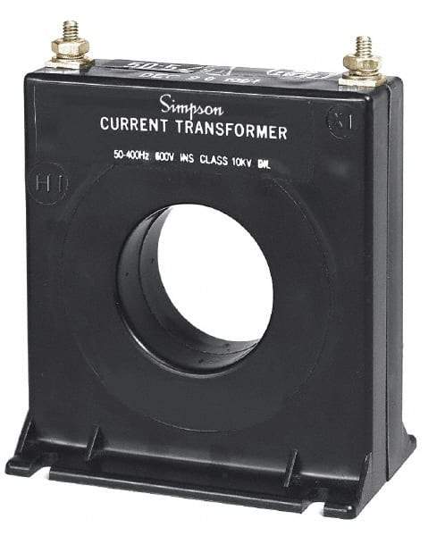 Simpson Electric - 300 Amp AC Input, 60 Hz, Panel Meter Current Transducer - 20, Screw Terminal, For Use with AC Ammeter - Caliber Tooling