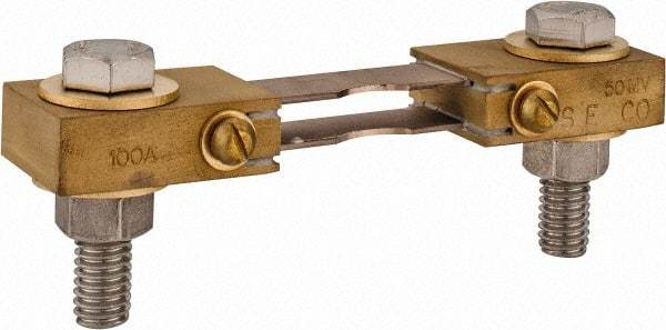 Simpson Electric - Panel Meter Switchboard Shunt - 100, 50 mV Drop, Screw Terminal, For Use with Falcon Series 200 mVDC Meters - Caliber Tooling