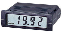 Simpson Electric - 3-1/2 Digits, Digital LCD, AC Ammeter, Panel Meter - 4-440 Hz, 250 VAC, Red - Caliber Tooling