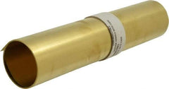 Made in USA - 10 Ft. Long x 12 Inch Wide x 0.005 Inch Thick, Roll Shim Stock - Brass - Caliber Tooling