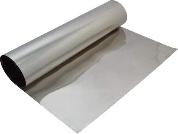 Made in USA - 50 Inch Long x 12 Inch Wide x 0.001 Inch Thick, Roll Shim Stock - Stainless Steel - Caliber Tooling