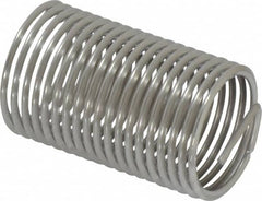 Heli-Coil - 5/8-18 UNF, 1-1/4" OAL, Free Running Helical Insert - 19-1/4 Free Coils, Tanged, 304 Stainless Steel, Bright Finish, 2D Insert Length - Exact Industrial Supply