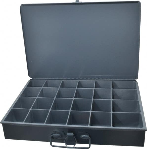 Durham - 24 Compartment Small Steel Storage Drawer - 13-3/8 Inches Wide x 9-1/4 Inches Deep - Caliber Tooling