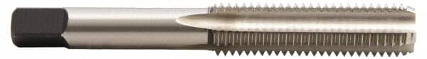 Hertel - 1-8 UNC, H6, 4 Flute, Bottoming Chamfer, Bright Finish, High Speed Steel Hand STI Tap - 5-3/4" OAL, 2-9/16" Thread Length - Caliber Tooling