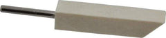 Made in USA - 3/8" Diam, 1/8" Shank Diam, Taper Shaped Mounted Bob - Hard Density, 1-3/4" Head Length, 1-1/2" Shank Length, Wool Felt, for Reciprocating Tools - Caliber Tooling