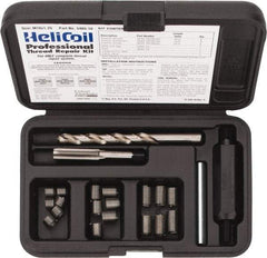 Heli-Coil - 18 Inserts, M10x1.25 Metric Fine, Thread Repair Kit - 15mm Insert Length - Exact Industrial Supply