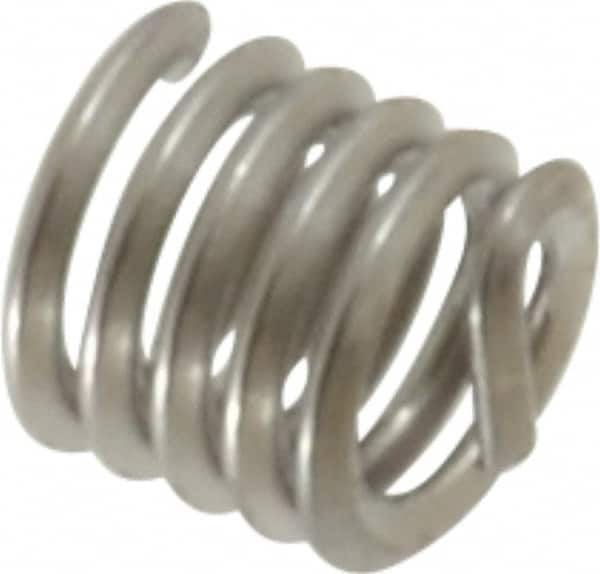 Heli-Coil - #4-40 UNC, 0.168" OAL, Free Running Helical Insert - Tanged, Stainless Steel - Exact Industrial Supply