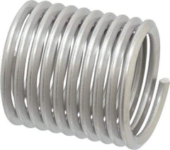 Heli-Coil - 1-1/8 - 7 UNC, 1.688" OAL, Free Running Helical Insert - 9-7/8 Free Coils, Tanged, Stainless Steel, Bright Finish, 1-1/2D Insert Length - Caliber Tooling