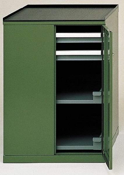 LISTA - 2 Drawer Machine Accessory Cabinet - 28-1/4 Inches Wide x 39-3/8 Inches High x 29-1/2 Inches Deep, 5,000 Lbs. Load Capacity - Caliber Tooling