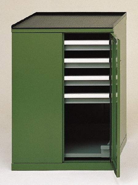 LISTA - 4 Drawer Machine Accessory Cabinet - 28-1/4 Inches Wide x 39-3/8 Inches High x 29-1/2 Inches Deep, 5,000 Lbs. Load Capacity - Caliber Tooling