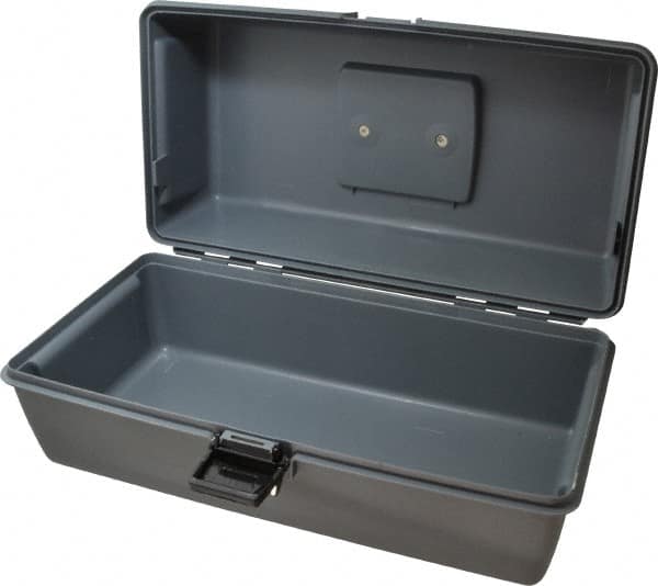 Flambeau - 1 Compartment Utility Tool Box - 15" Wide x 6-3/4" Deep x 6-1/2" High, Copolymer Resin, Gray - Caliber Tooling