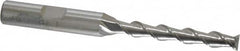 SGS - 1/4", 1-3/4" LOC, 3/8" Shank Diam, 3-9/16" OAL, 2 Flute, Solid Carbide Square End Mill - Single End, Uncoated, Spiral Flute, 45° Helix, Centercutting, Right Hand Cut, Right Hand Flute, Series 44 - Caliber Tooling