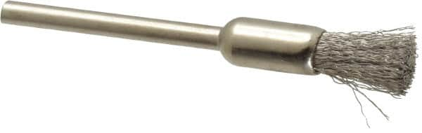 Osborn - 1/4" Brush Diam, End Brush - 1/8" Diam Shank, 25,000 Max RPM - Caliber Tooling