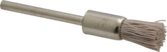 Osborn - 600 Grit, 5/16" Brush Diam, End Brush - Super Fine Grade, 1/8" Diam Shank, 6,000 Max RPM - Caliber Tooling