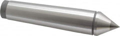 Value Collection - 1.24" Head Diam, Carbide-Tipped Steel Standard Point Solid Dead Center - 4MT Morse Taper, 1.24" Point Diam, 6-5/16" OAL - Caliber Tooling